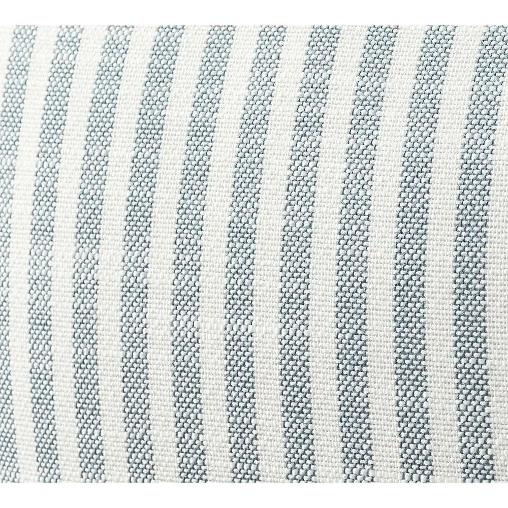 Pottery Barn Sunbrella Striped Outdoor Pillow Blue